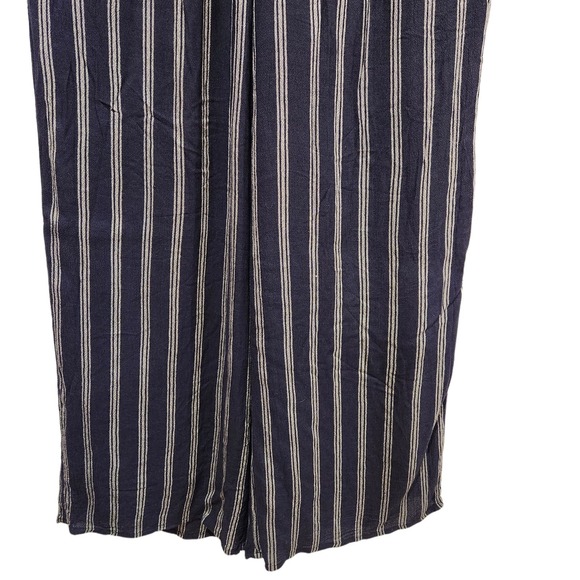 Hollister Womens Ultra High Rise Striped Wide Leg Pants Size Medium Coastal - Picture 3 of 11